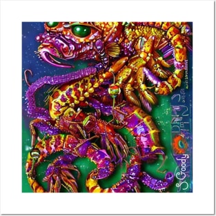 Mardi Gras 2023 shrimping gumbo beads Posters and Art